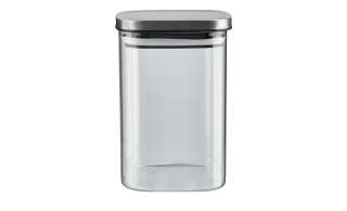 Aufbewahrungsglas ¦ transparent/klar ¦ Glas , Metall ¦ Maße (cm): B: 10 H: 15,5 Küchenzubehör & Helfer > Vorratsbehälter - Höffner