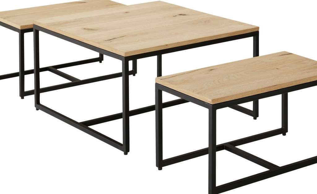 Couchtisch 3er- Set  Caprera ¦ holzfarben ¦ Maße (cm): B: 70 H: 40 Tische > Couchtische > Couchtische rechteckig - Höffner