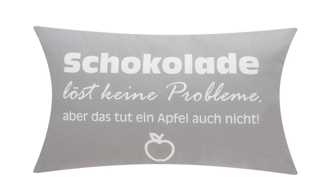 Kissen  Schokolade ¦ grau ¦ 100% Polyesterfüllung ¦ Maße (cm): B: 30 Heimtextilien > Kissen > Dekokissen - Höffner