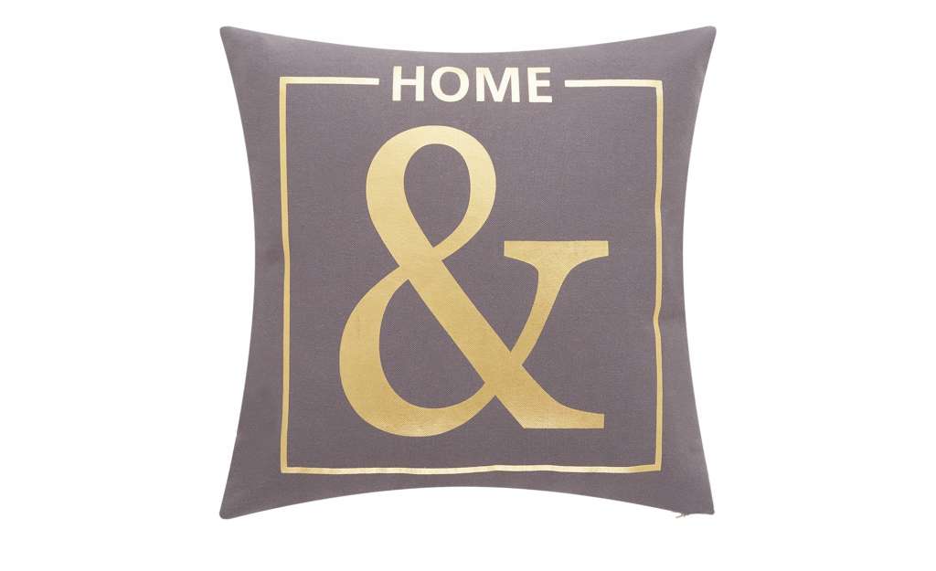 HOME STORY Kissen  & ¦ grau ¦ 100% Polyesterfüllung, 400gr. ¦ Maße (cm): B: 45 Heimtextilien > Kissen > Dekokissen - Höffner