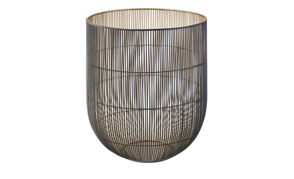 Windlicht ¦ schwarz ¦ Eisen ¦ Maße (cm): H: 41 Ø: 35.5 Dekoration > Laternen & Windlichter - Höffner