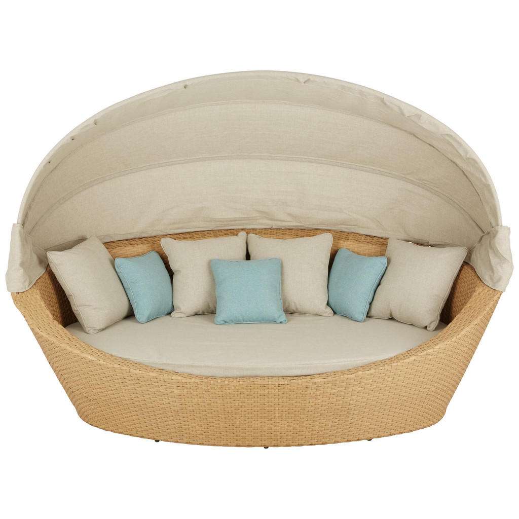 GARTENMUSCHEL Hellblau, Beige, Hellbraun Aluminium
