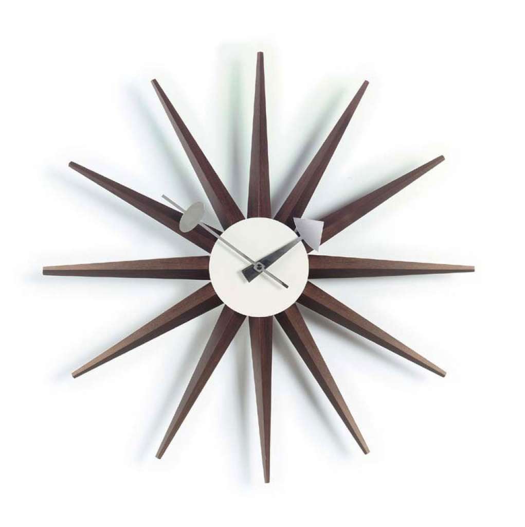 Vitra - Sunburst Clock - Nussbaum - indoor