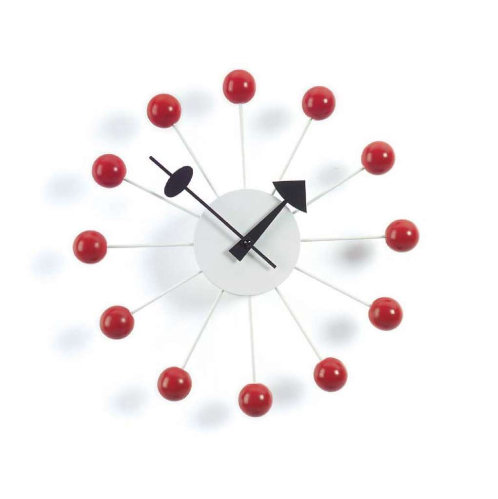 Vitra - Ball Clock - rot - indoor