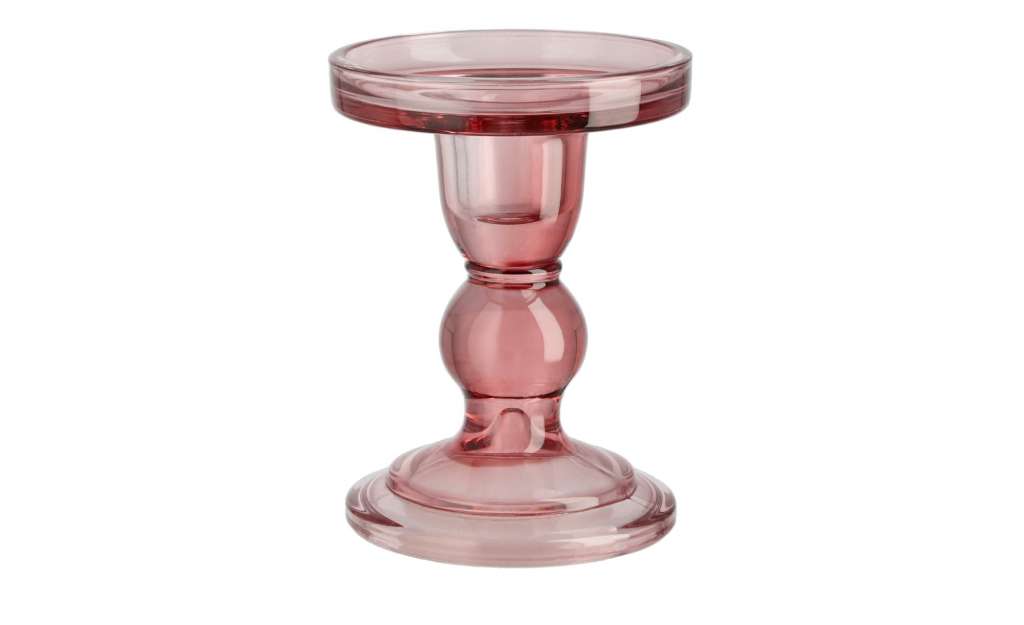 Kerzenständer ¦ rosa/pink ¦ Glas  ¦ Maße (cm): H: 11,5 Ø: 8.5 Dekoration > Kerzen & Lichter > Kerzenständer - Höffner