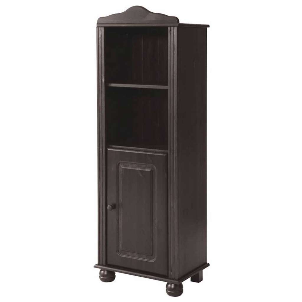 Landhausregal in Wengefarben Kiefer Massivholz