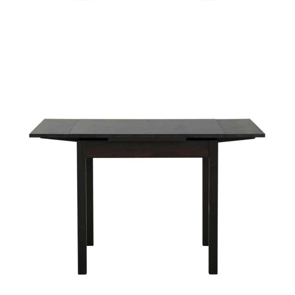 Ausziehbarer Tisch in Wengefarben lackiert Kiefer Massivholz