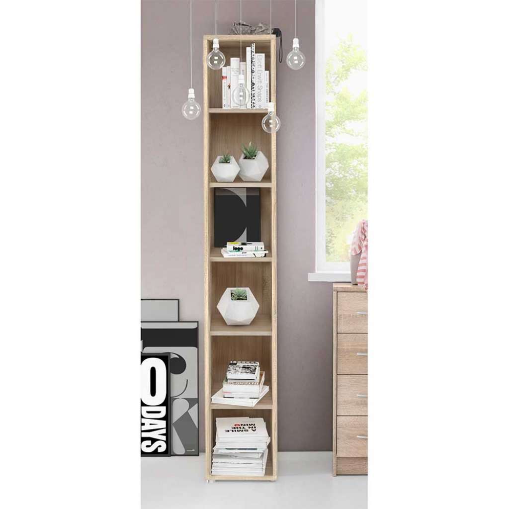 Bücherregal in Eichefarben 35 cm tief