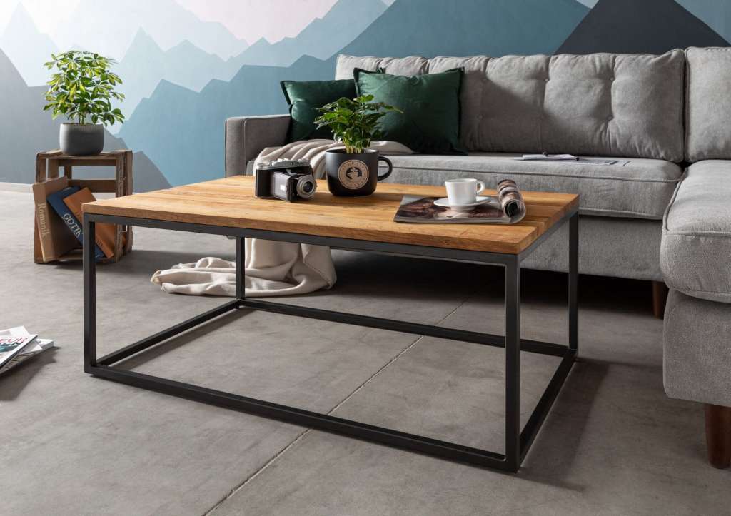 Couchtisch Wildeiche 100x60x43 natur geölt LOUNGE Collection #09