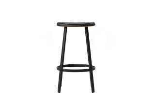 Million - Anno Hocker H75 - schwarz - schwarzes Leder - indoor