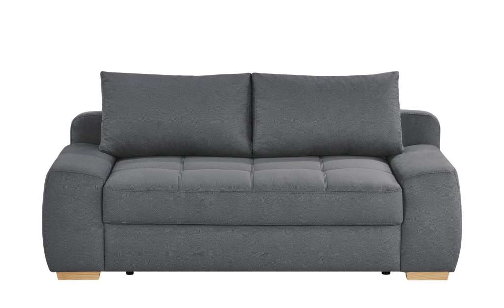 bobb Schlafsofa mit Boxspringpolsterung grau - Flachgewebe Eleny de Luxe ¦ grau ¦ Maße (cm): B: 210 H: 96 T: 108 Polstermöbel > Sofas > Einzelsofas - Höffner