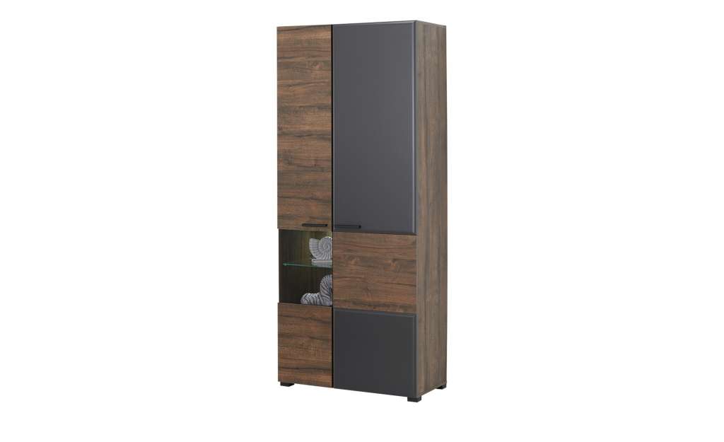 Vitrine   Rimini ¦ holzfarben ¦ Maße (cm): B: 85 H: 201,5 T: 42,5 Kommoden & Sideboards > Vitrinen - Höffner