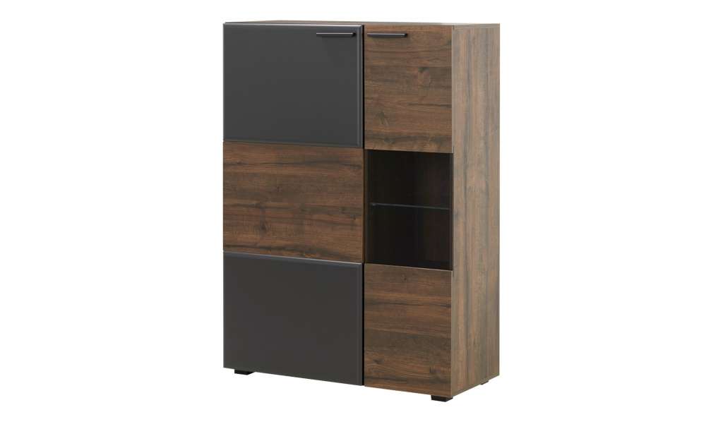Vitrine  Rimini ¦ holzfarben ¦ Maße (cm): B: 95 H: 133 T: 42,5 Kommoden & Sideboards > Vitrinen - Höffner