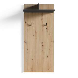 Hängegarderobe in Anthrazit und Wildeiche Optik 60 cm breit