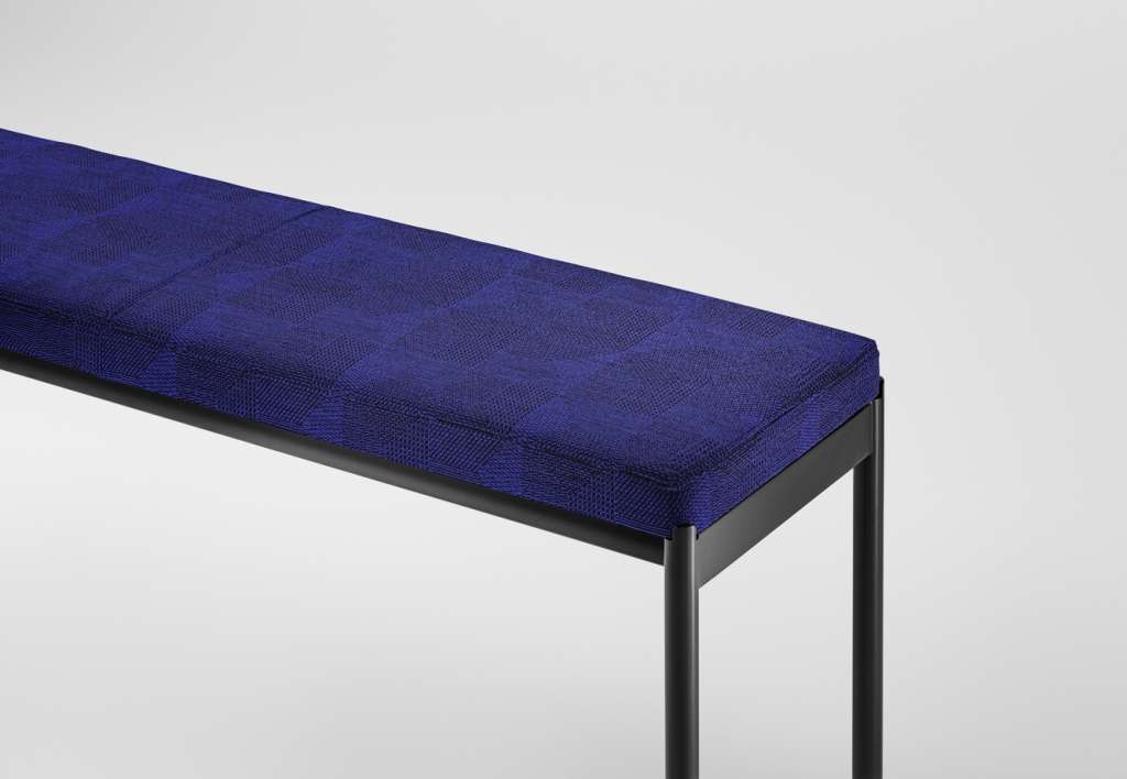 Million - Mies Bench, L180 - blue - indoor
