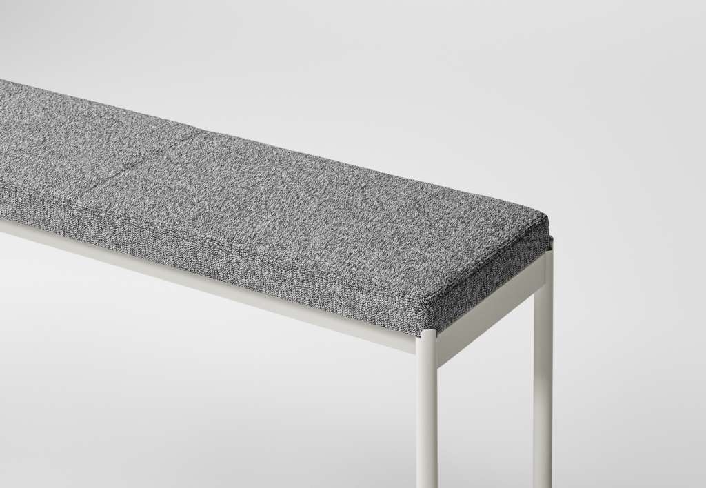 Million - Mies Bench, L180 - grey - indoor