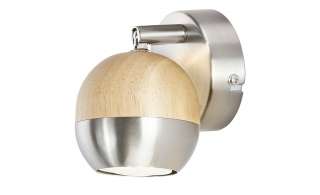 KHG LED-Spot, 1-flammig mit Holz ¦ braun ¦ Maße (cm): H: 14 Ø: 8 Lampen & Leuchten > LED-Leuchten > LED-Strahler & Spots - Höffner