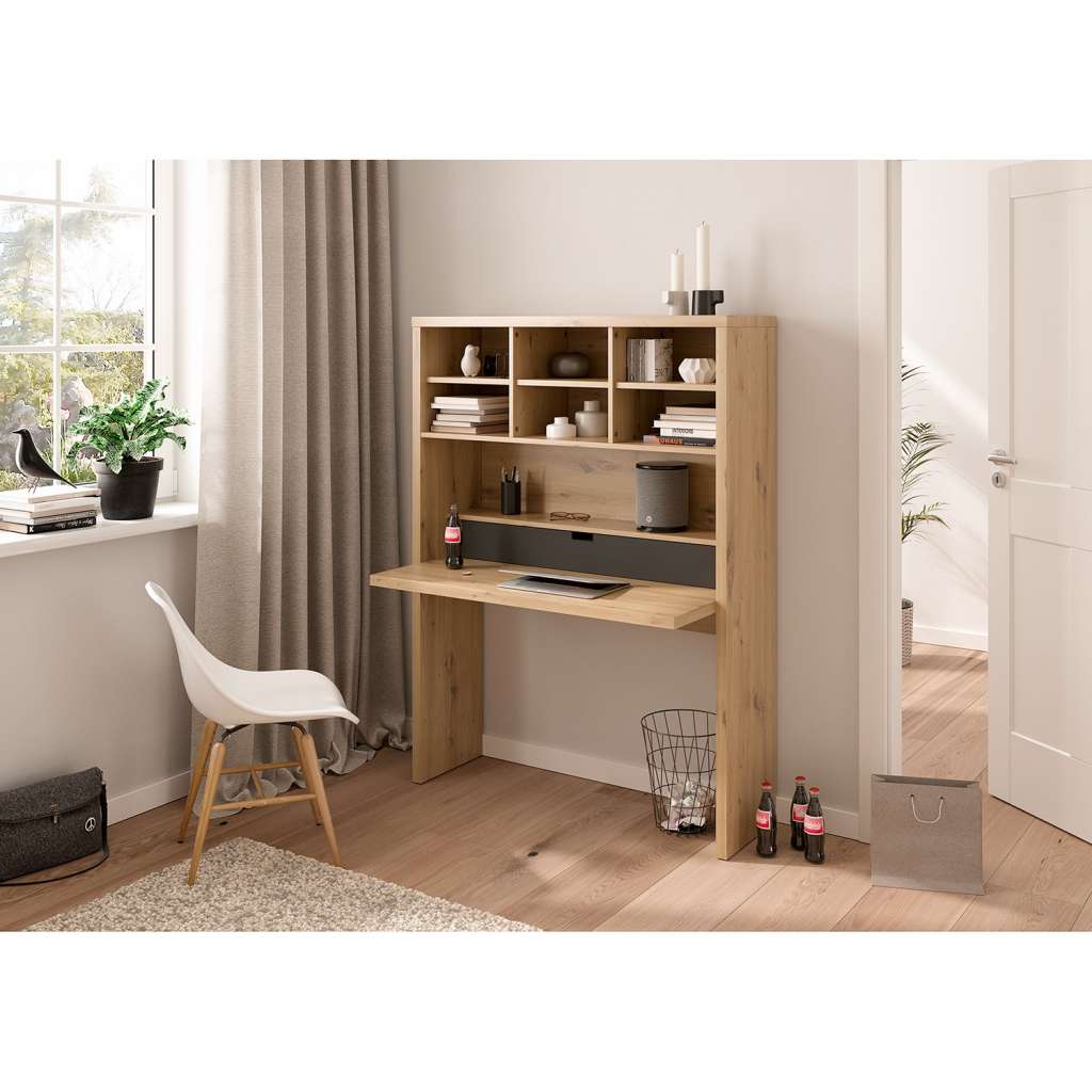 home24 Regal-Schreibtischkombination Volet