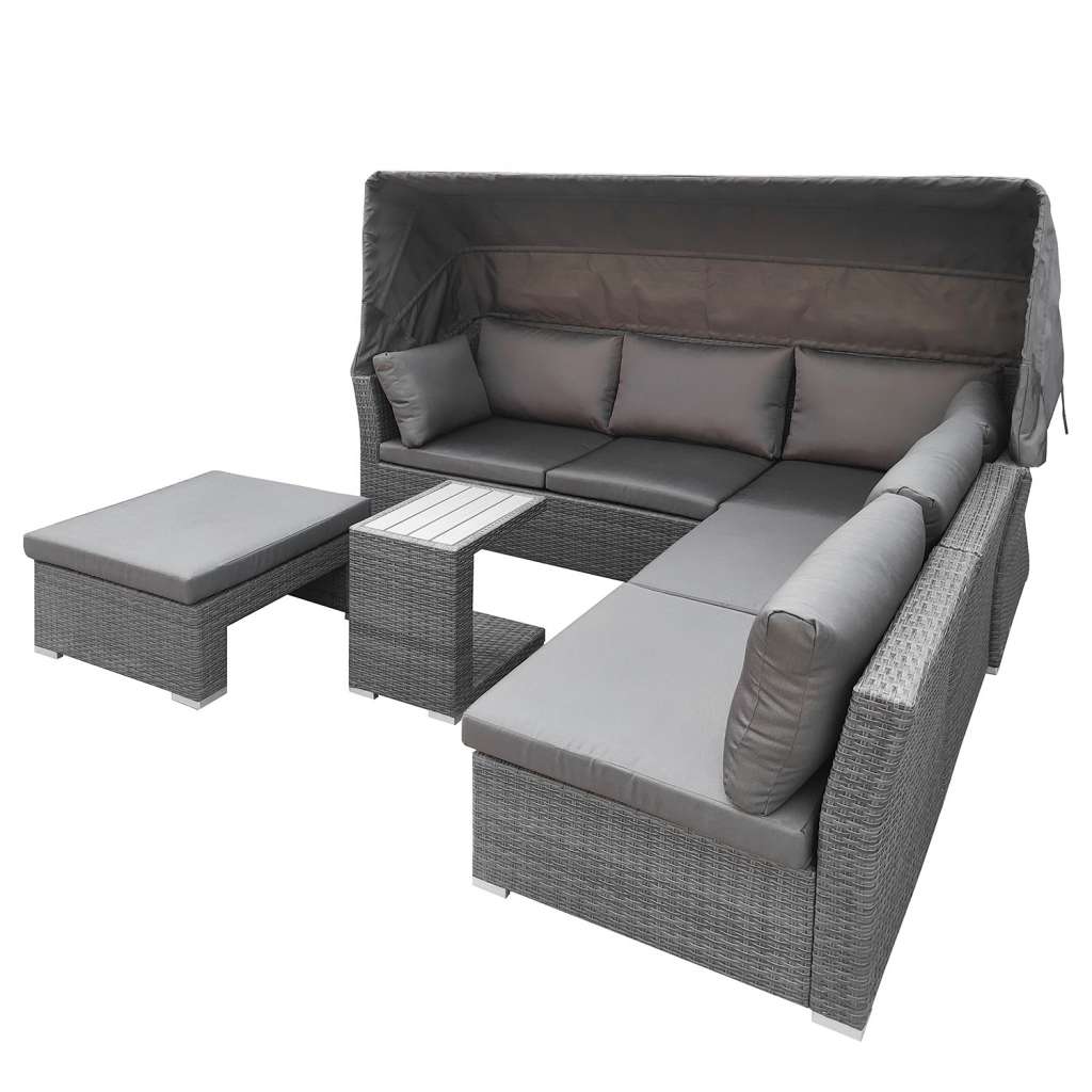 home24 Loungeset Le Vaux II (5-teilig)
