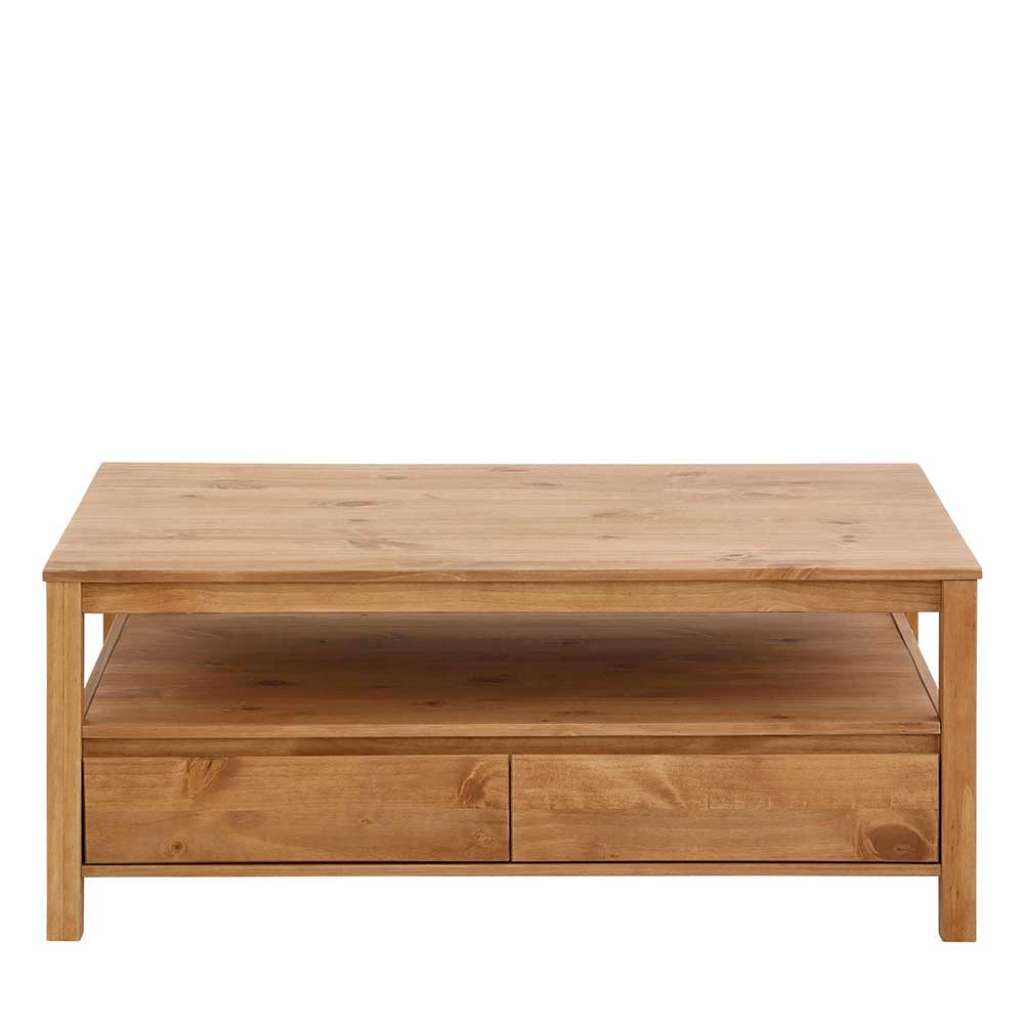 Sofa Tisch aus Kiefer Massivholz 110 cm breit