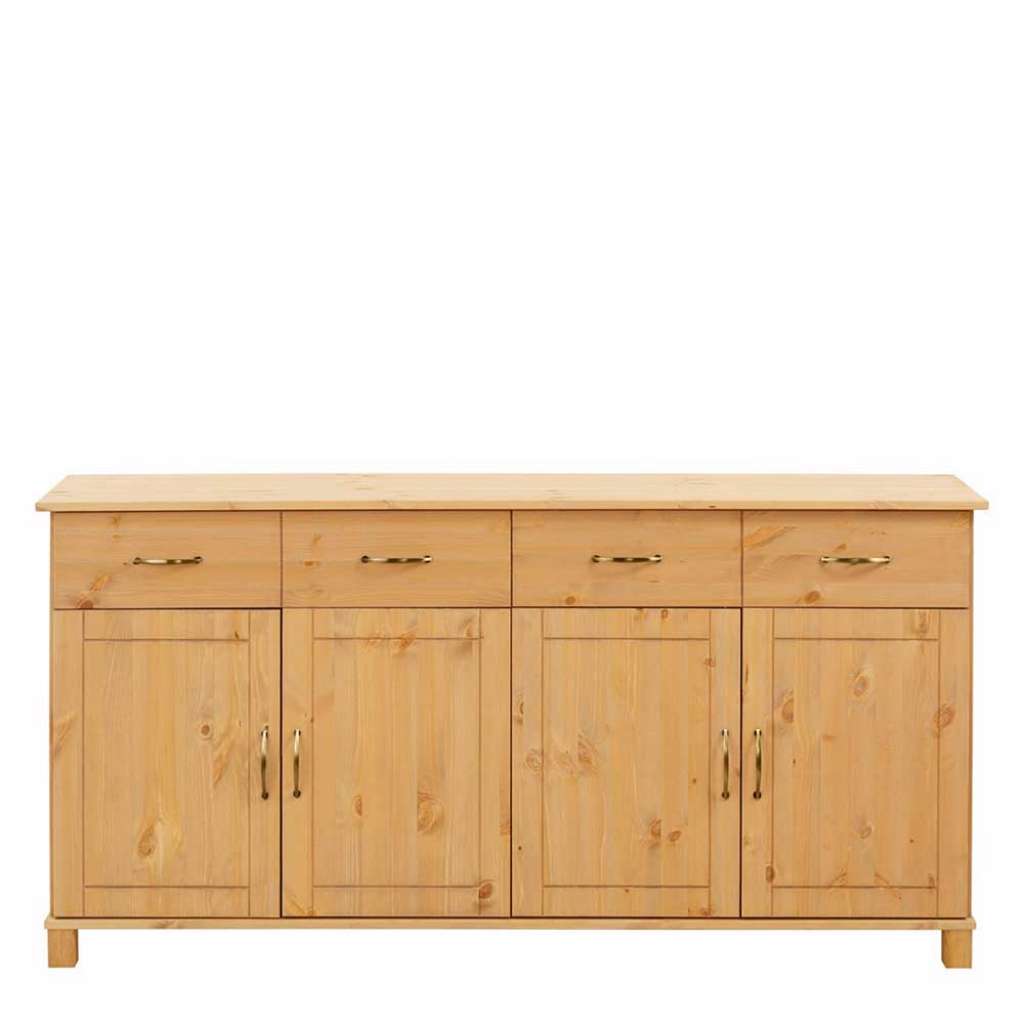 Wohnzimmer Kommode aus Kiefer Massivholz Landhaus Design