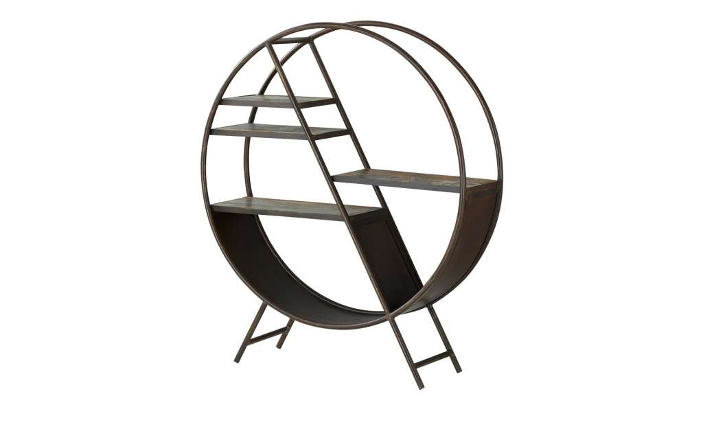 Regal  Kamala ¦ braun ¦ Maße (cm): T: 35 Ø: 125 Regale > Bücherregale - Höffner