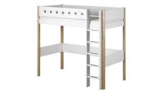 FLEXA Hochbett mit senkrechter Leiter  Flexa White ¦ Maße (cm): B: 109 H: 184 Kindermöbel > Kinderbetten - Höffner