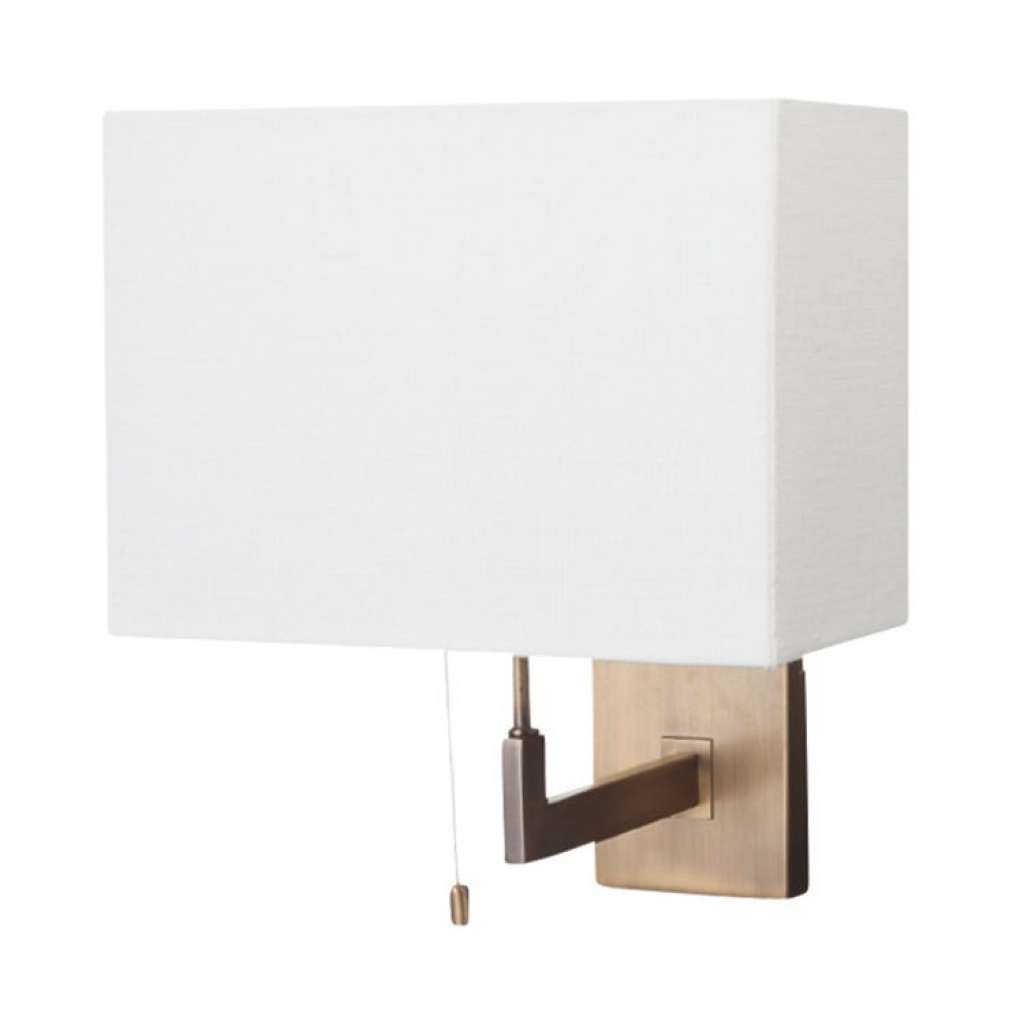home24 Schirm 18x24 cm rechteckig-Stoff-Weiss