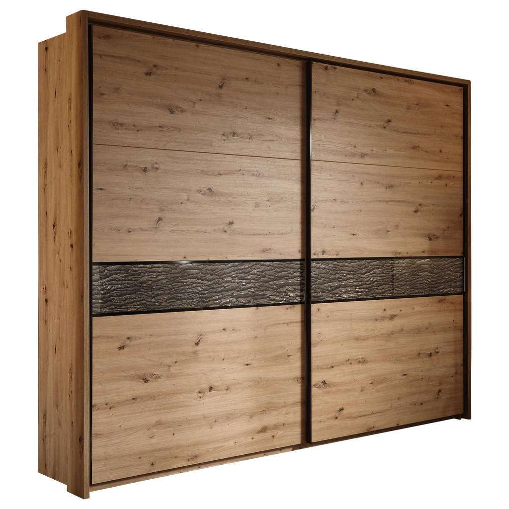 SCHWEBETÜRENSCHRANK 2-türig Eichefarben