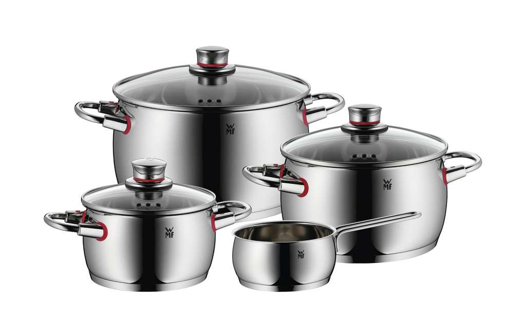 WMF Topfset 4-teilig  Quality One ¦ silber ¦ Edelstahl Töpfe & Pfannen & Zubehör > Topf und Pfannen-Sets - Höffner