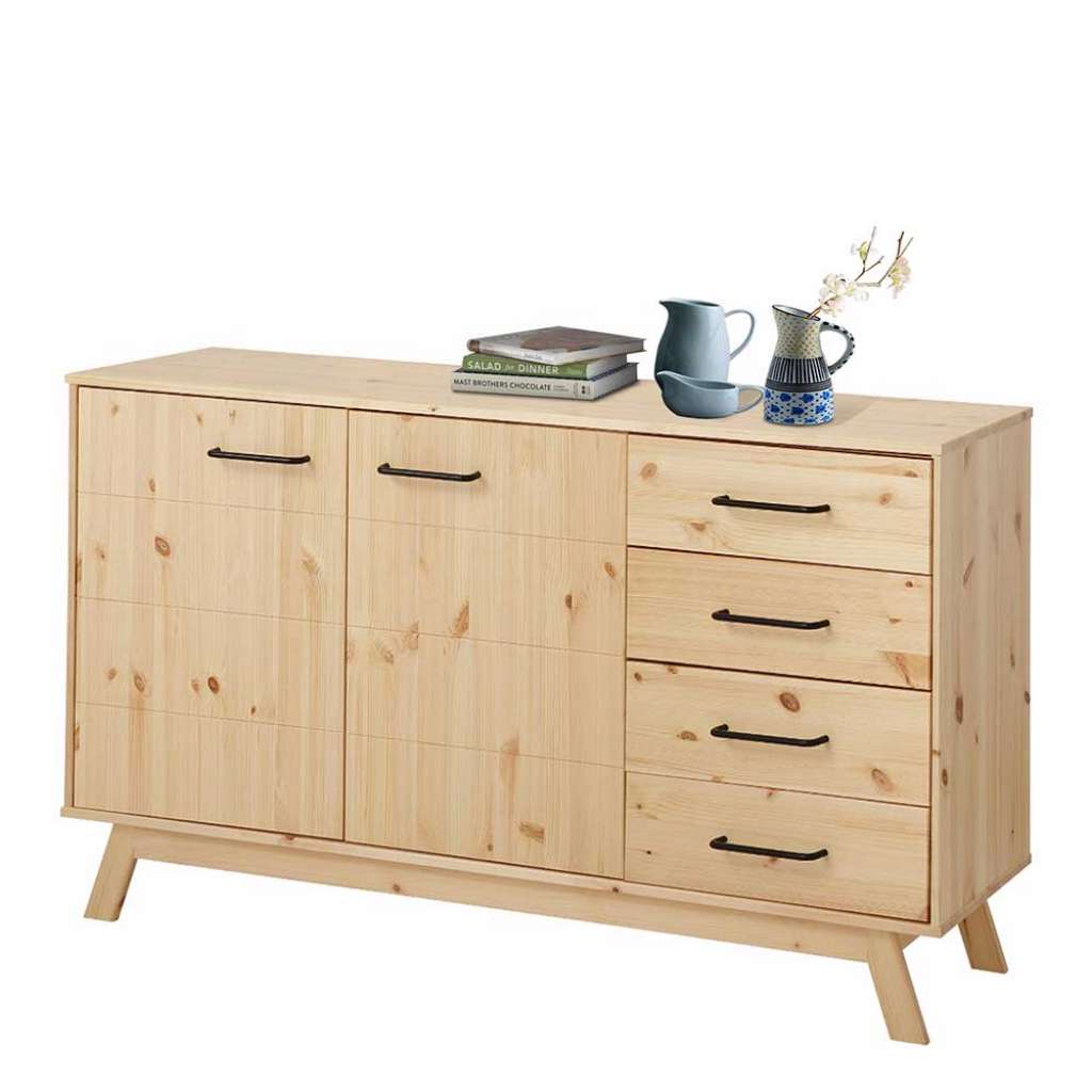 Sideboard aus Kiefer Massivholz 80 cm hoch