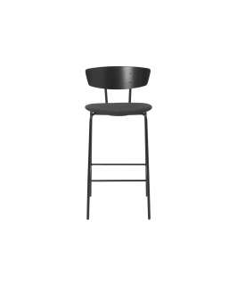 ferm LIVING - Herman Barstuhl - SH: 64 cm - gepostert - schwarz - indoor