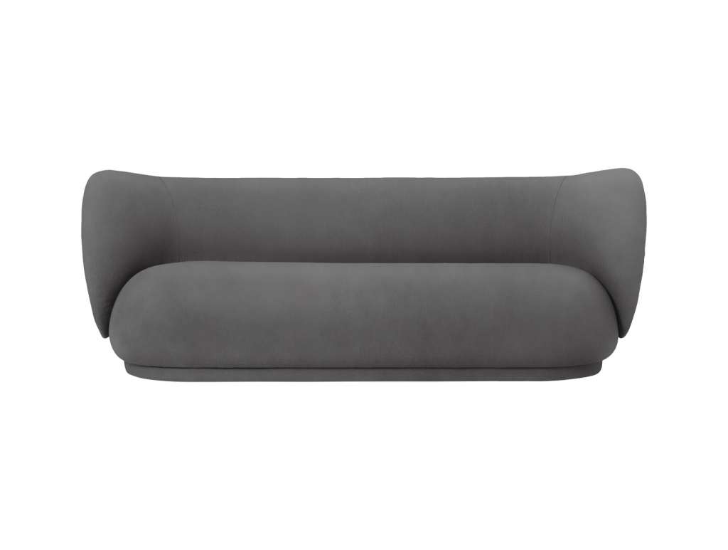 ferm LIVING - Rico Sofa - 4-Sitzer - warmes grau (Brushed) - indoor