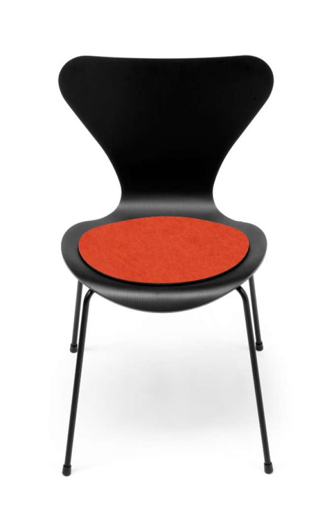 Hey-Sign - Sitzauflage Jacobsen Serie 7 - 20 mango mit Antirutsch - indoor
