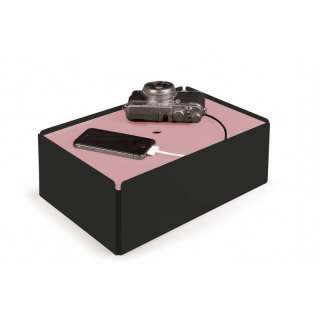Konstantin Slawinski - Charge Box - rosa Leder - schwarz - indoor