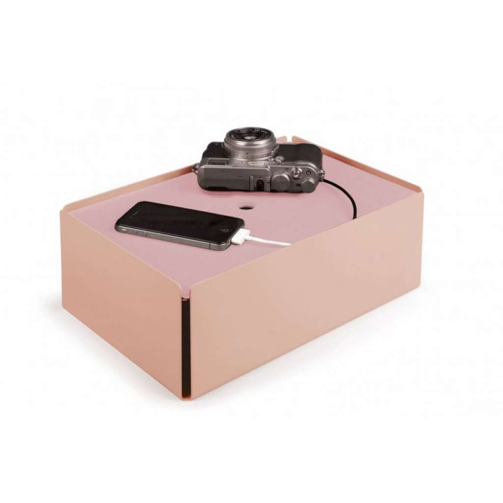 Konstantin Slawinski - Charge Box - rosa Leder - beige rot - indoor