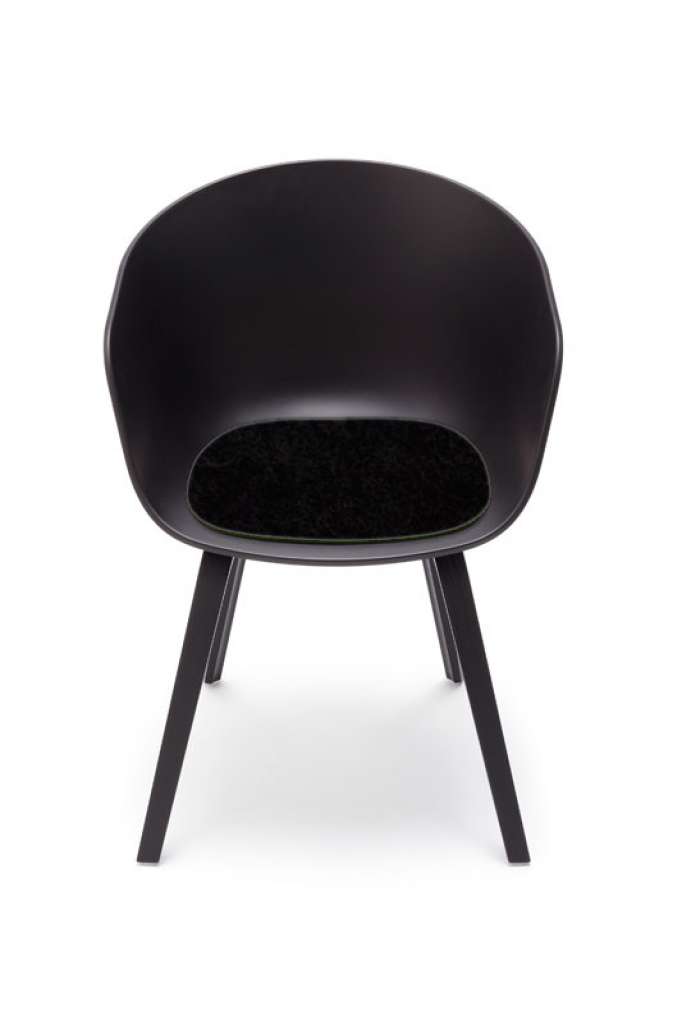 Hey-Sign - Sitzauflage AAC About A Chair - 02 schwarz mit Antirutsch - indoor