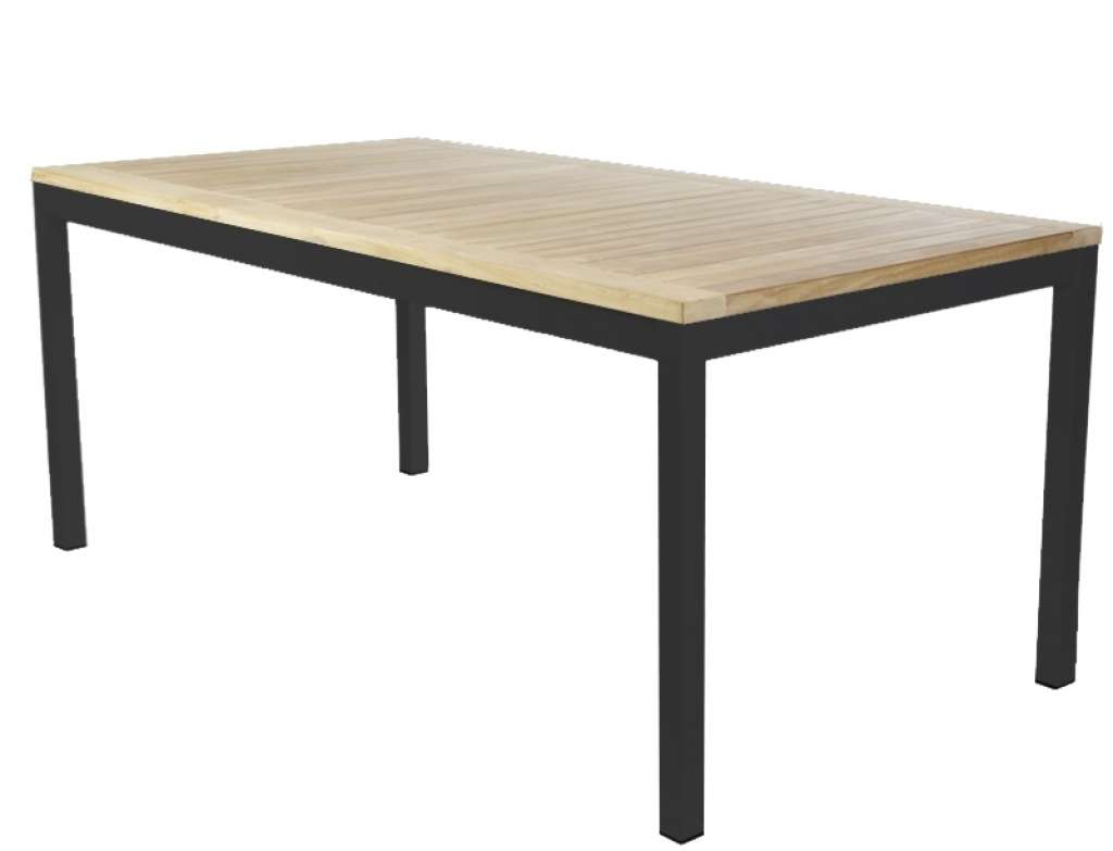 Jan Kurtz - Quadrat Bank - Teak - Gestell natur - 40 cm - outdoor