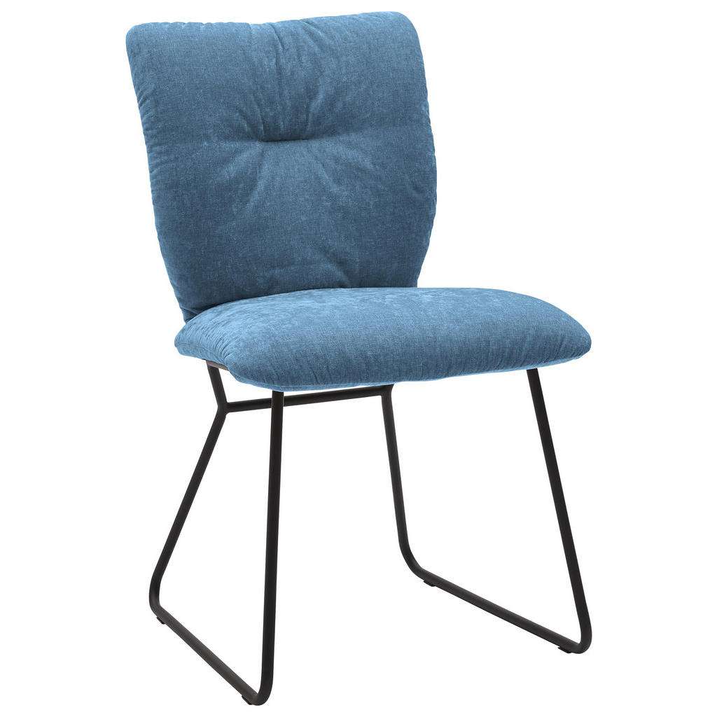 STUHL Webstoff Blau, Schwarz