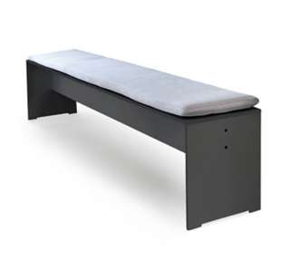 Conmoto - Bank Riva S - 176x35 - anthrazit - indoor