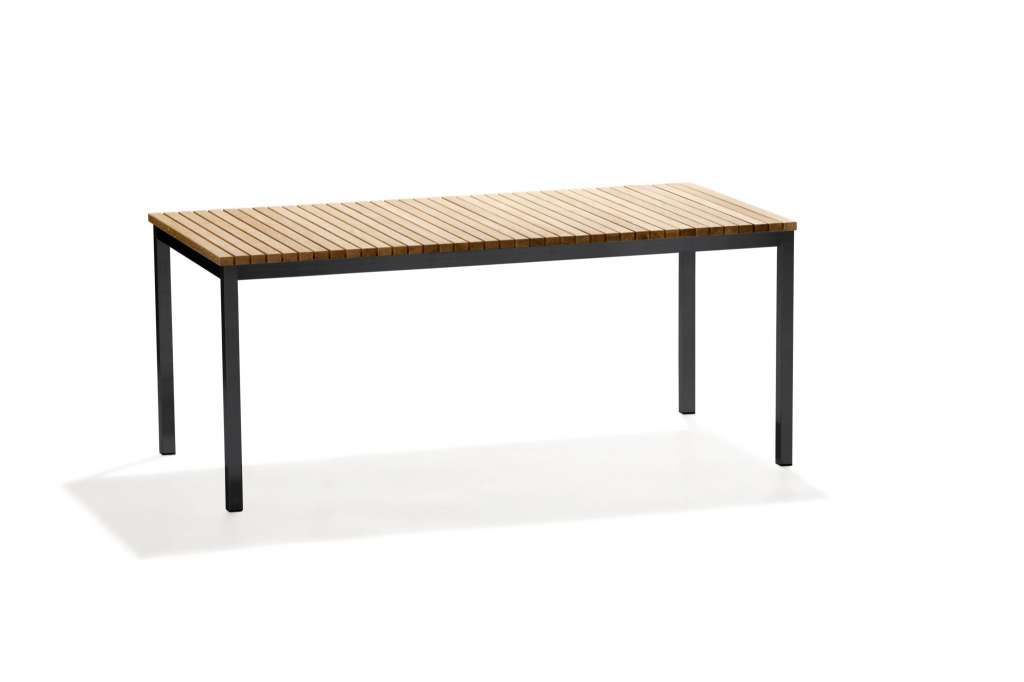 Skargaarden - Häringe Tisch - 170 x 85 cm - Stahlgestell schwarz - outdoor