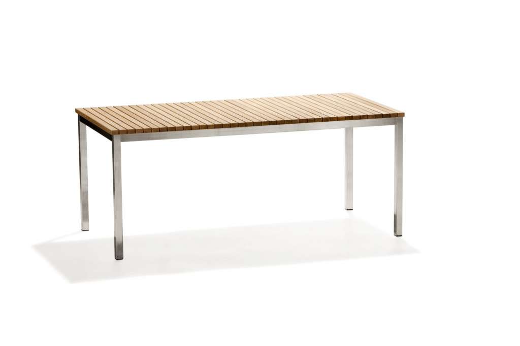 Skargaarden - Häringe Tisch - 214 x 95 cm - Stahlgestell gebürstet - outdoor