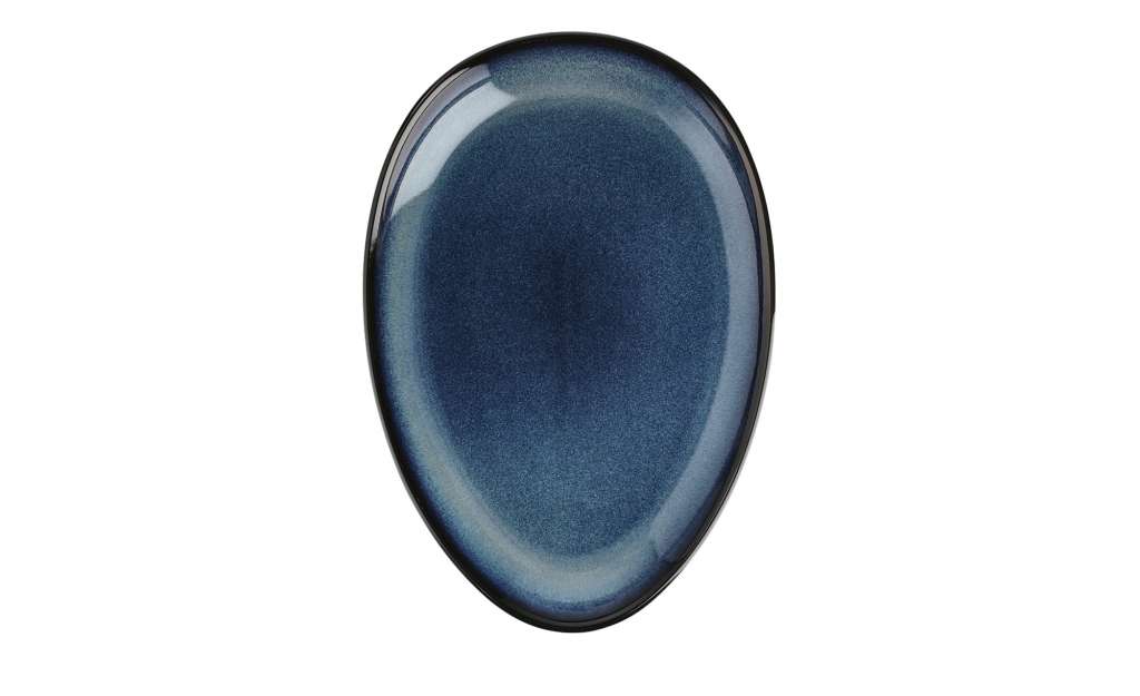 Peill+Putzler Platte oval ¦ blau ¦ Porzellan ¦ Maße (cm): B: 18 H: 3,2 Geschirr > Einzelgeschirrteile - Höffner