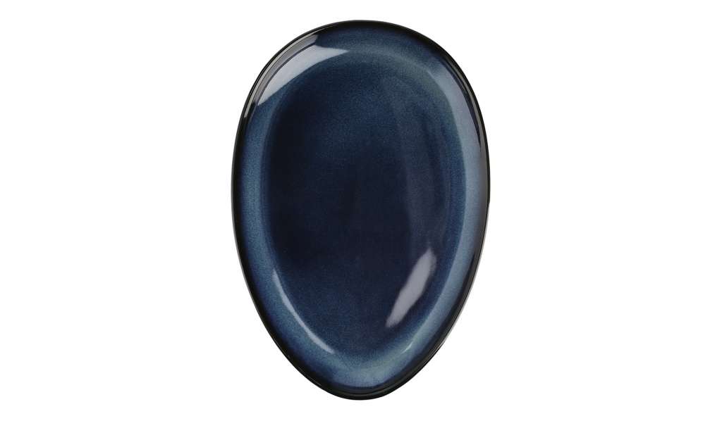 Peill+Putzler Platte oval ¦ blau ¦ Porzellan ¦ Maße (cm): B: 25 H: 3,8 Geschirr > Einzelgeschirrteile - Höffner