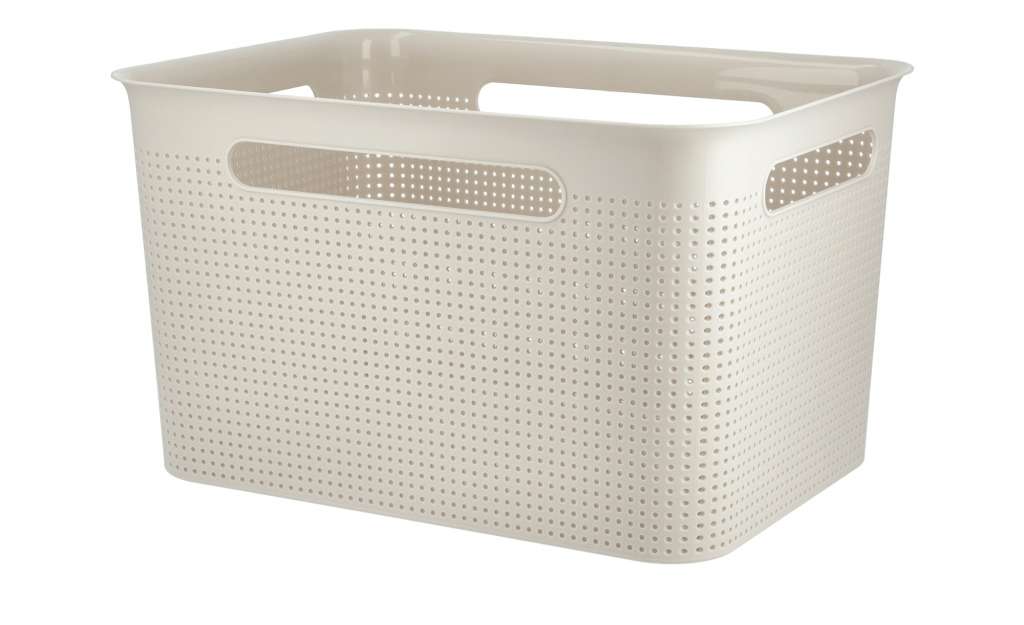 Aufbewahrungsbox ¦ creme ¦ Kunststoff ¦ Maße (cm): B: 36 H: 21 T: 26 Regale > Regal-Aufbewahrungsboxen - Höffner