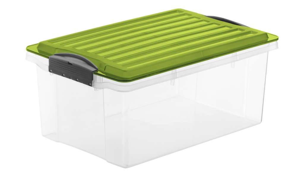 Aufbewahrungsbox mit Deckel ¦ grün ¦ Kunststoff ¦ Maße (cm): B: 27,5 H: 18 Regale > Regal-Aufbewahrungsboxen - Höffner