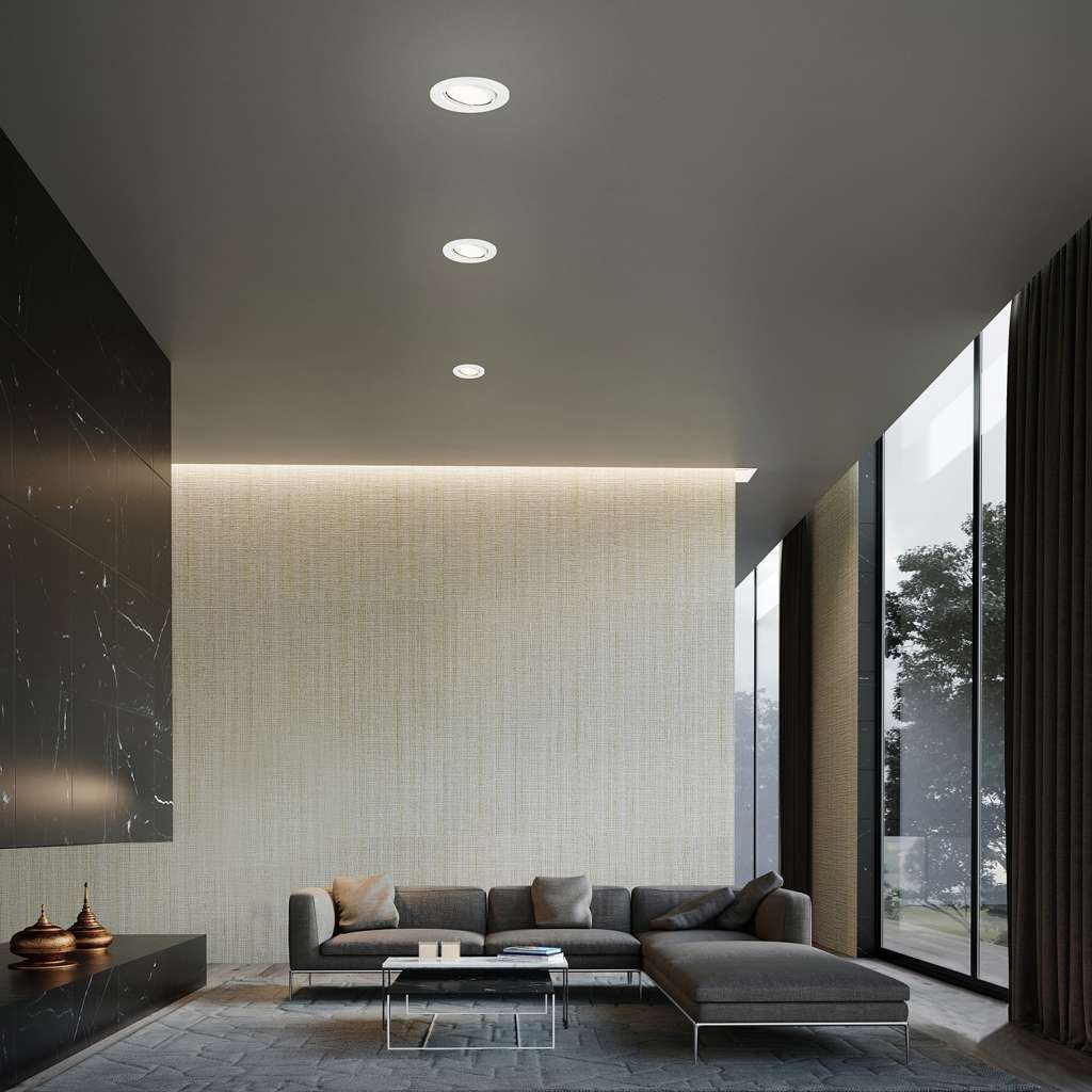 home24 LED-Einbauleuchte Mateo