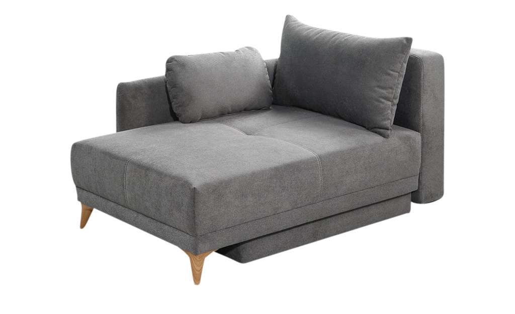 Recamiere mit Schlaffunktion  Ruby ¦ grau ¦ Maße (cm): B: 92 H: 79 T: 152 Polstermöbel > Sofas > Einzelsofas - Höffner