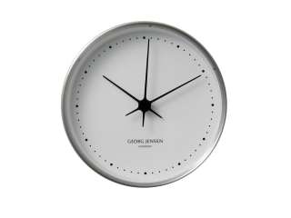 Georg Jensen - Henning Koppel Clock Steel&White Ss, Abs 22Cm - indoor