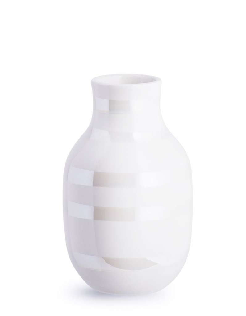 Kähler Design - Omaggio Keramikvase - H125 - perlmutt - indoor